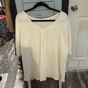 Cream Tunic Top